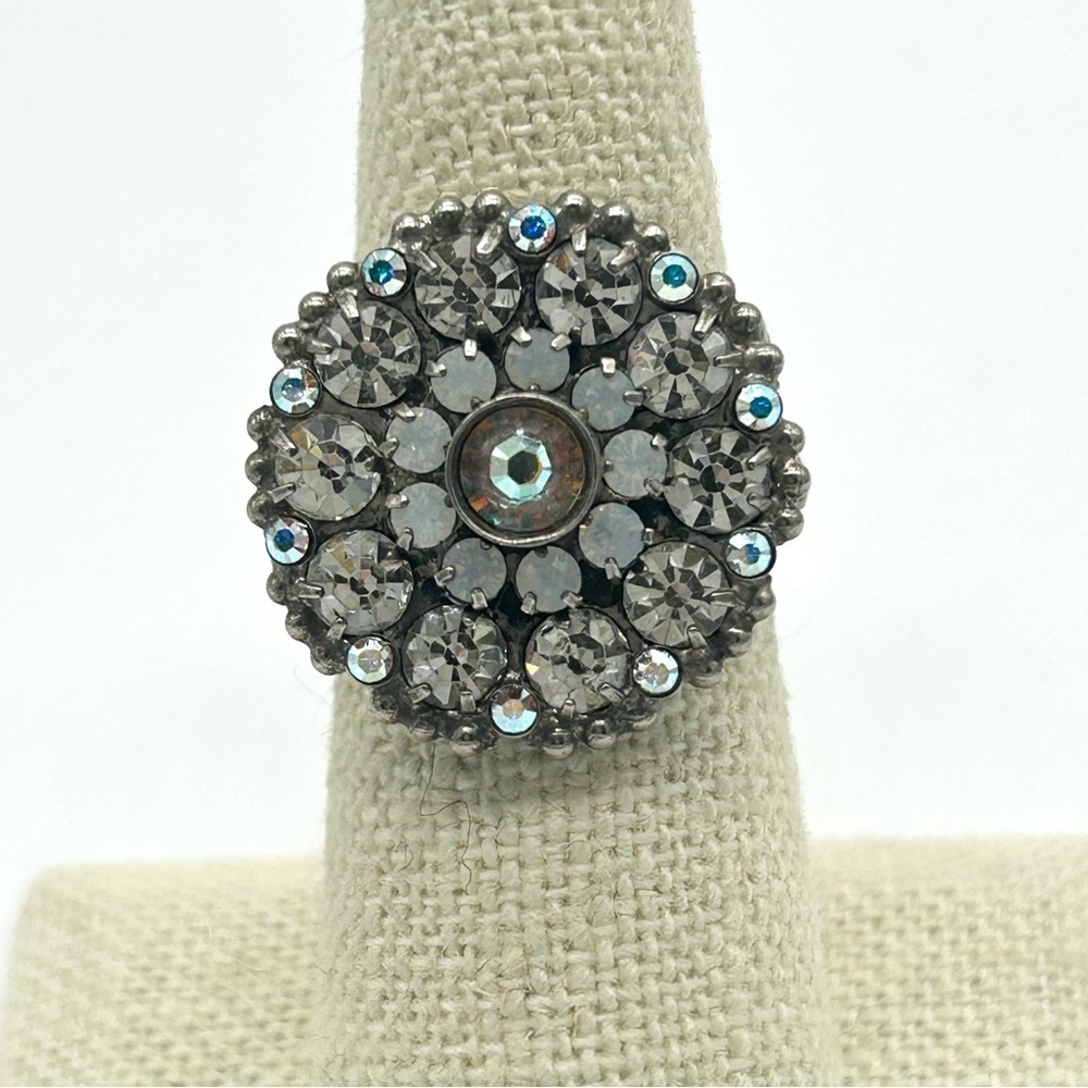 Sorrelli Crystal Disc Band Ring